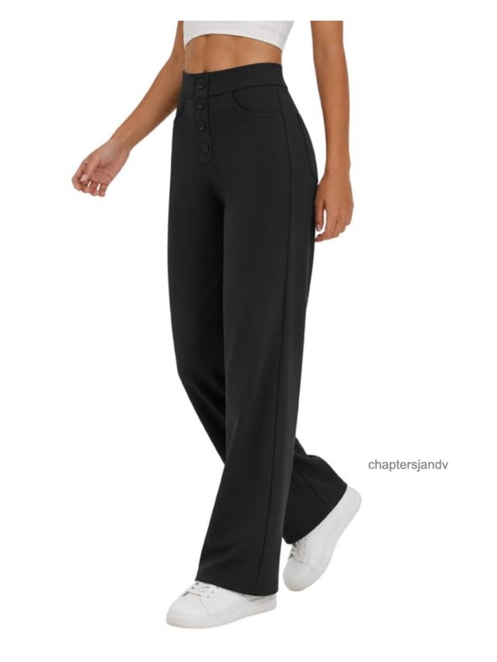 Wide Leg Dress Pants Stretchy High Waist Work Business Casual Trousers